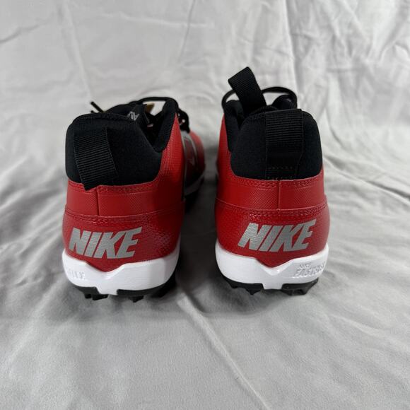 Nike Alpha Huarache 4 Keystone Baseball Shoes Mens 11.5 Fastflex New Red Black - Picture 7 of 9